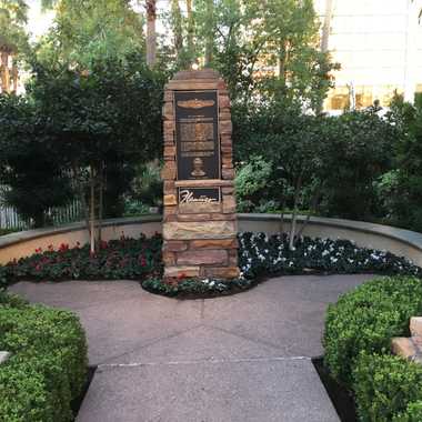 Courtyard monument.
